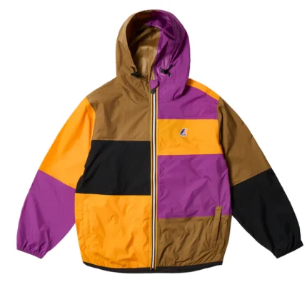 Palace Skate Boards PALACE K-WAY LE VRAI 4.0 CLAUDE PACKABLE JACKET MULTI / PURPLE / ORANGE