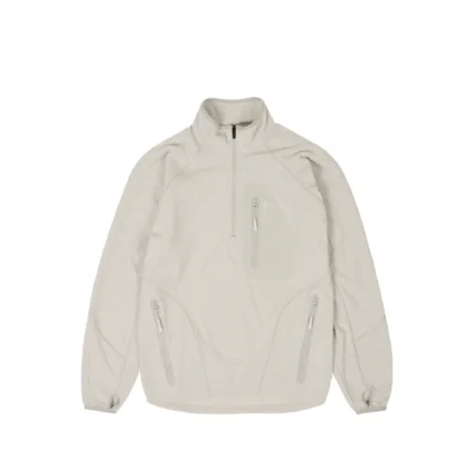 Palace Skate Boards RUN IT 1/2 ZIP THERMAL TRACK JACKET CONCRETE GREY