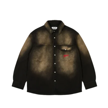 Palace Skate Boards SCRIPTY DENIM SHIRT SAND WASH BLACK